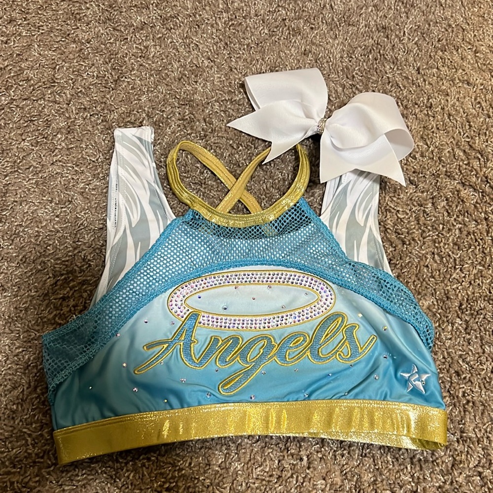 Top gun Angels Sports bra with white bow